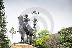 Sri Chamarajendra statue in Lalbagh botanical garden, Bangalore