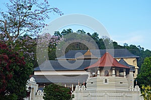 Sri Dalada Maligawa or the Temple of the Sacred Tooth Relic , Buddhist temple , Kandy, Sri Lanka. photo