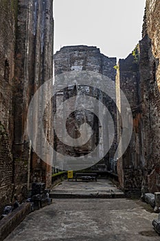 Sri Lanka. The ancient city of Polonnaruwa. Sight - big Lankatilaka temple.