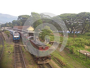 Sri lanka Badulla train station And Badulla Colombo train