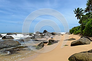 Sri Lanka.The coastline of beaches.