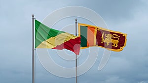 Sri Lanka and Congo-Brazzaville flag