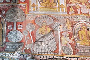 Sri lanka Dambulla royal cave and golden temple unesco world heritage sites famous place for tourist in central of sri lanka.Major