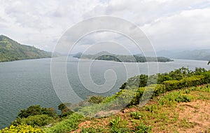 Sri Lanka. Different views of the lake.