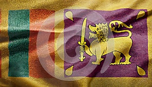 Sri Lanka Flag. The National Flag of Sri Lanka