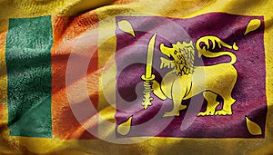 Sri Lanka Flag. The National Flag of Sri Lanka