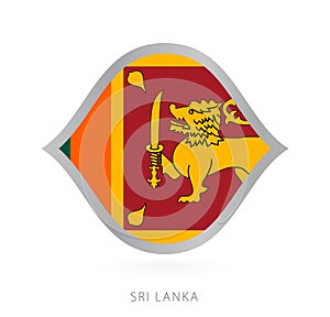 Sri Lanka national team flag in style for international basketball competitions