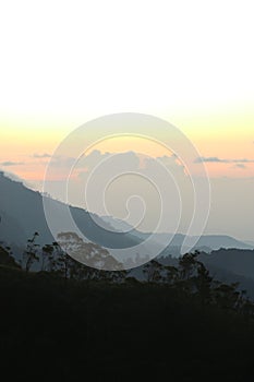 Sri Lanka Ohiya Sunset & Sunrises Mountains Clouds And skies Ceylon Travel