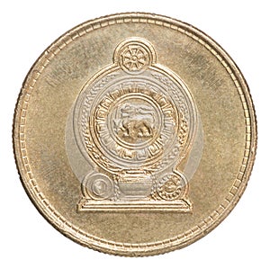 Sri Lanka rupee coin