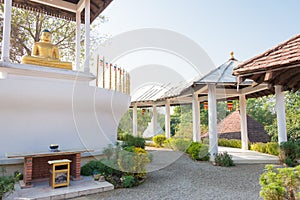 Sri Lankan Manastery in Lumbini, Nepal. photo