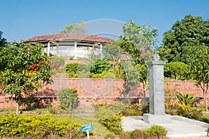 Sri Lankan Manastery in Lumbini, Nepal. photo