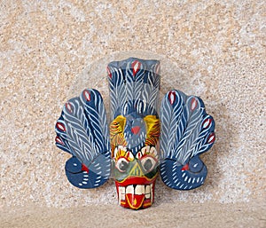 Sri lankan masks  traditonal  colourful wall masks