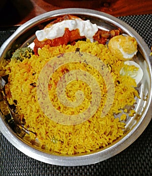 Sri Lankan style chicken biryani Rice