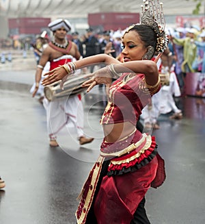 Sri Lankan traditional dancer
