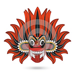 Sri Lankan traditional Fire Dancer Mask