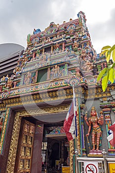 Sri Maha Mariamman Indian Temple on Silom Road, Bangkok