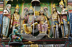 Sri Ram and Sita at Sri Mariamman Temple photo
