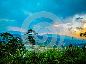 Sri pada mountain range seven virgins mountan, maussakale lake