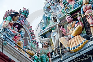 Sri Veeramakaliamman Temple in Little India, one of the oldest temple of Singapore