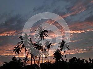 Srilankan sky in the evening