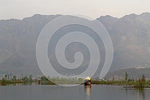 SRINAGAR, JAMMU AND KASHMIR, INDIA April 2017 : Beautiful landscape in Dal Lake