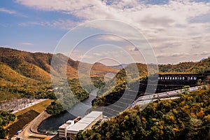 Srinakarin Dam in Kanchanaburi, Thailand