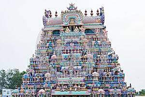 Srirangam Temple Towers Detail look photo