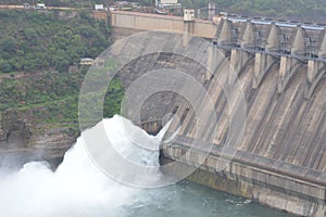 Srisailam dam, Andhra Pradesh, India