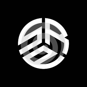 SRP letter logo design on black background. SRP creative initials letter logo concept. SRP letter design