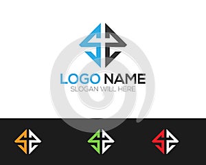 SS Letter Logo Template online store vectors illustration