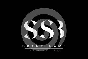 SSB abstract letter logo design