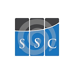 SSC letter logo design on black background.SSC creative initials letter logo concept.SSC letter design