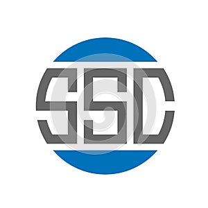 SSC letter logo design on white background. SSC creative initials circle logo concept. SSC letter design