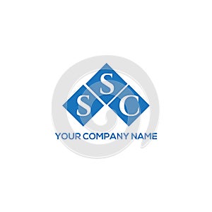 SSC letter logo design on white background. SSC creative initials letter logo concept. SSC letter design