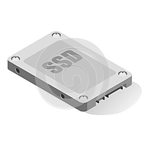 SSD icon, Solid State Drive storage device
