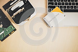 SSD and Laptop,solid state drive with sata 6 gb connection