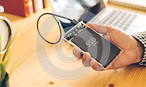 SSD and Laptop,solid state drive with sata 6 gb connection