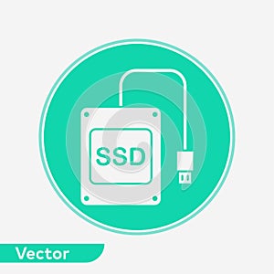 SSD vector icon sign symbol