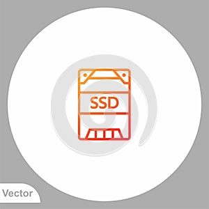 SSD vector icon sign symbol