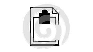 Ssh, Sftp File Transfer Protocol black icon animation