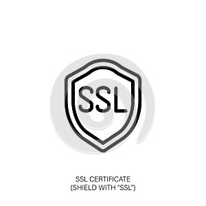 SSL Certificate Shield Icon