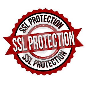 SSL protection label or sticker