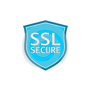 SSL Secure connection icon isolated on white background