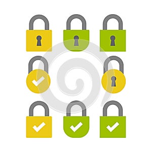 SSL Secure encryption tag /button /bar photo