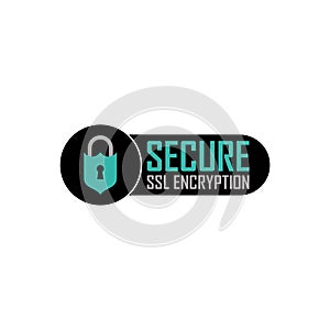 SSL secure https connection icon isolated on white background