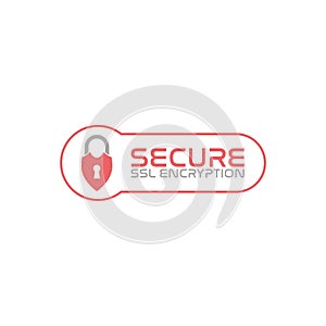 SSL secure https connection icon isolated on white background