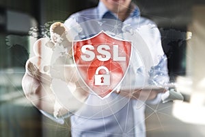 SSL Secure Sockets Layer, a computing protocol. Security of data sent via the Internet by using encryption.