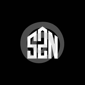 SSN letter logo design on BLACK background. SSN creative initials letter logo concept. SSN letter design photo