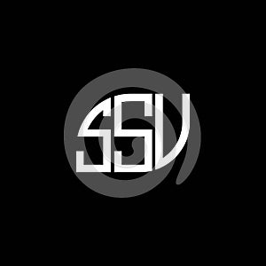 SSV letter logo design on black background. SSV creative initials letter logo concept. SSV letter design.SSV letter logo design on photo