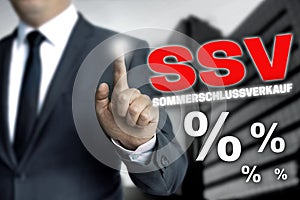 Ssv sommerschlussverkauf (in german summer clearance sale) touch photo